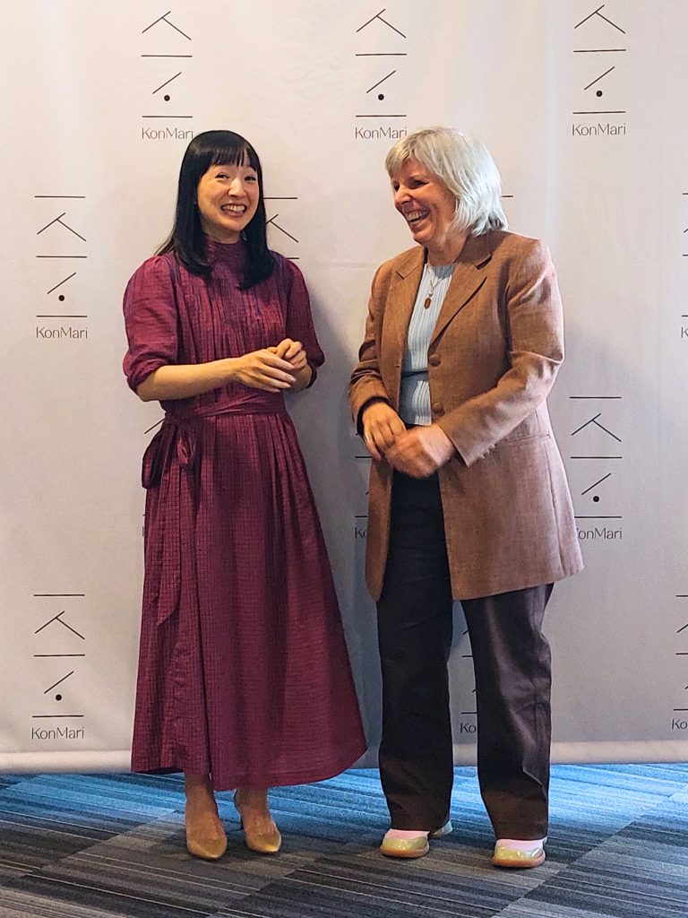 Sheila Carroll with Marie Kondo